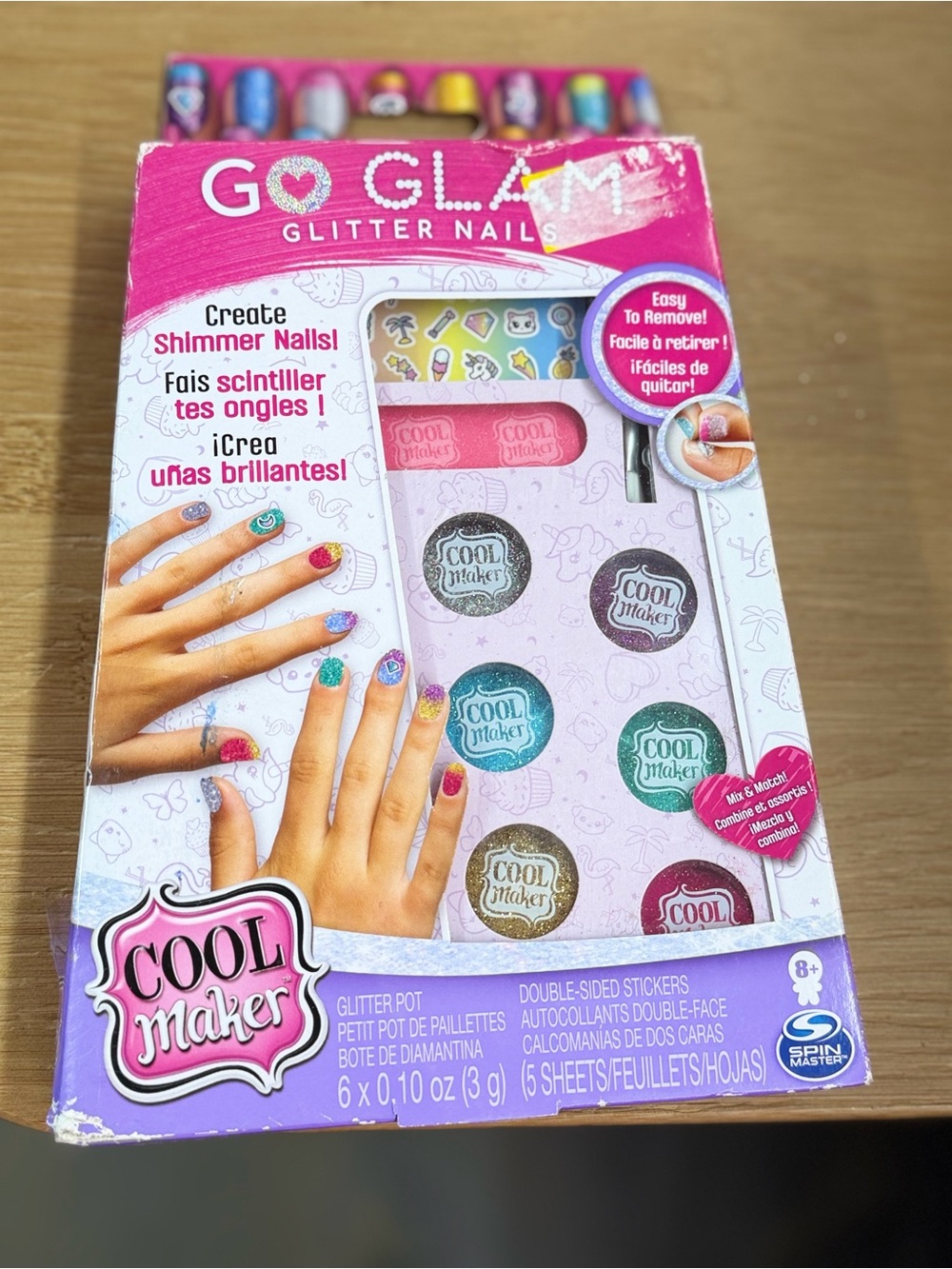 Cool Maker Go Glam Glitter Nail Kit - Pink Accents